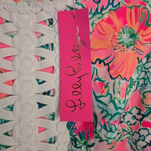 Lilly Pulitzer NWT Ashler Stretch Maxi Dress Soliel Pink Perfect Poppy Size 6 - Picture 11 of 15